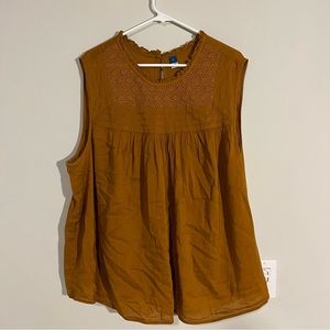 Brown Old Navy Sleeveless Blouse